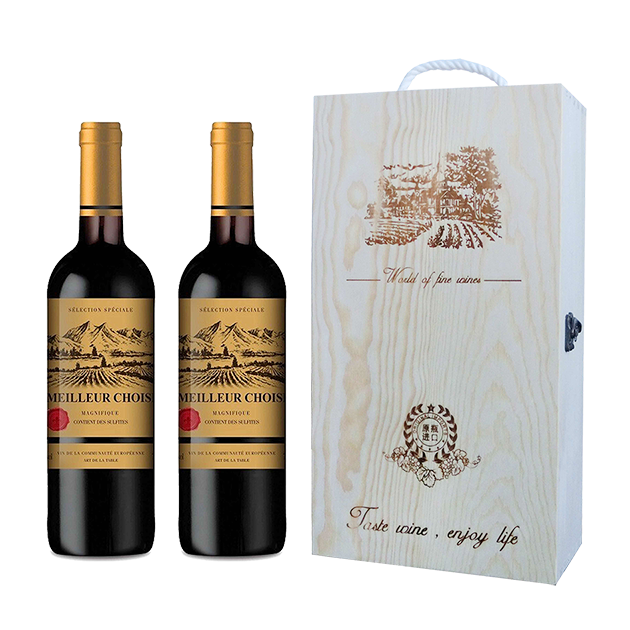 中粮法国槟卓干红葡萄酒750ml*2